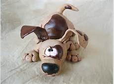 Dog Polymer Clay Sculpture Spot by mirandascritters on Etsy