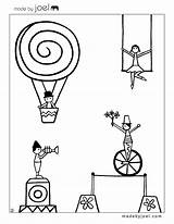 Circus Coloring Sheets Printable Pages Cirque Coloriage Joel Made Printables Dessin Theme Madebyjoel Kids Le Act Template Colorier Du Bo sketch template