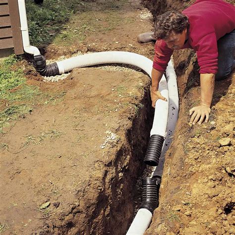install   ground drainage system diy family handyman