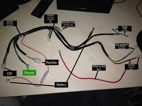 pit bike wiring diagram  battery box aisha wiring