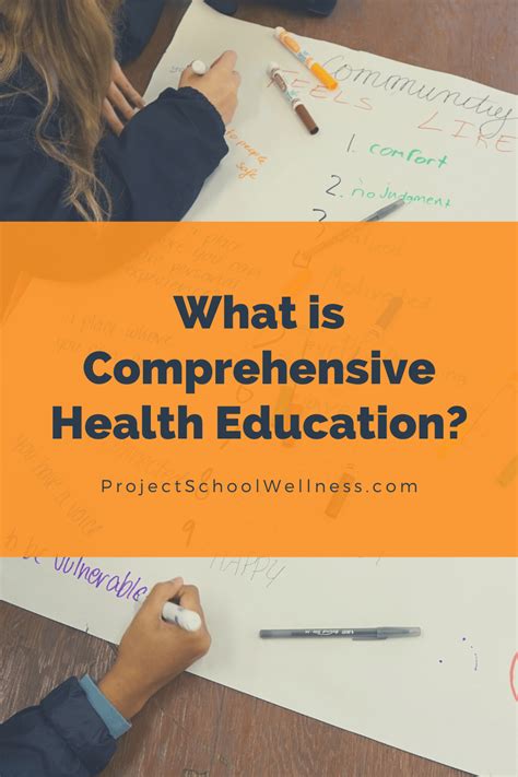 What Is Comprehensive Health Education Project School Wellness