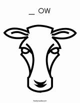 Coloring Ow Cow Head Milking Barn Twistynoodle Favorites Login Add Noodle Cursive Outline sketch template