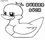 Rubber Duck Coloring Pages Ducky Bath Ducks Printable Colorings sketch template