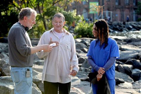 the angriest man in brooklyn behind the scenes photo of mila kunis robin williams and phil