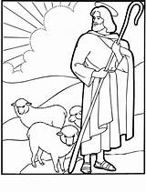 Coloring Jesus Pages Shepherd Good Divine Mercy Shepherds Sheet Baby Colouring Kids Visit Sheets Da Sunday Christian Pastore Again Simple sketch template