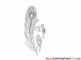 Coloring Pages Feather Kids Sheet Title sketch template