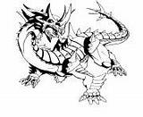 Bakugan Coloring Pages Dragon Naga sketch template