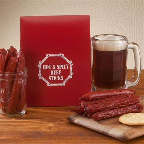 smokehouse hot and spicy beef sticks snack sticks miles kimball