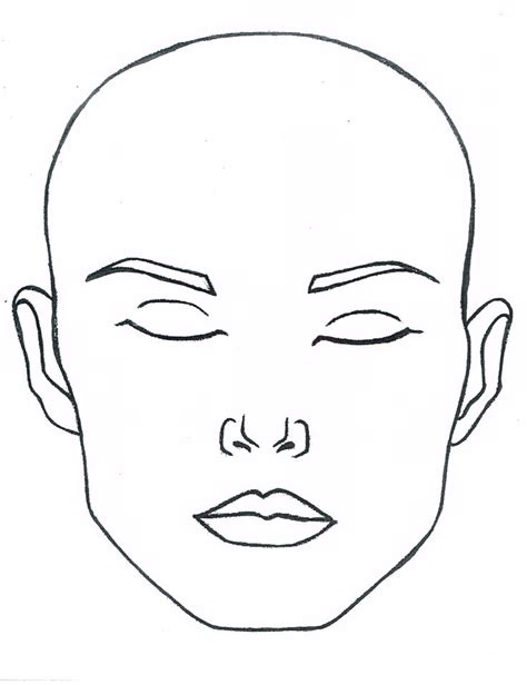 face painting face template