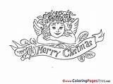 Coloring Advent Pages Angel Sheet Title sketch template
