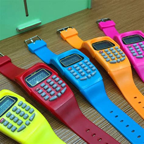 calculating digital calculator  led  function casual silicone sports  kids