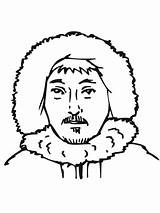 Inuit Coloring Man Pages Drawing Supercoloring sketch template
