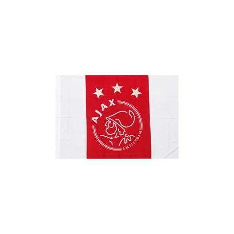 ajax vlag witroodwit logo xcm official ajax fanshop
