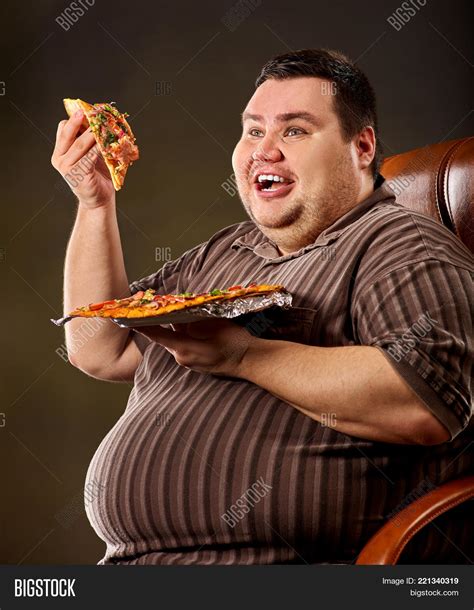 fat man eating fast image and photo free trial bigstock