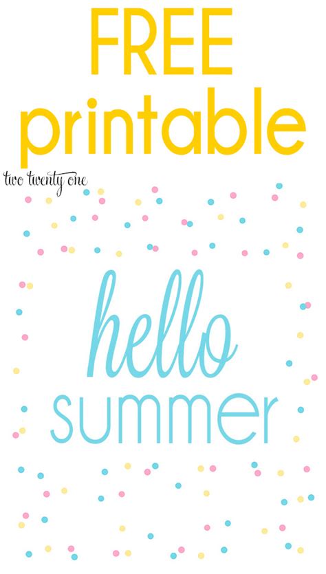 summer printables