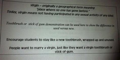 Texas School District Sex Education Compares Non Virgins To Chewed Gum