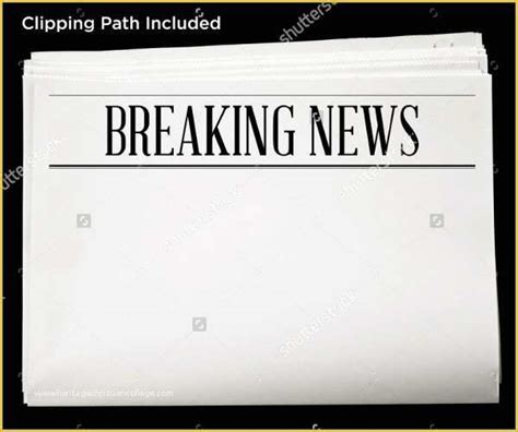 news bulletin templates  newspaper template   word