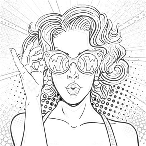 pop art coloring pages adult coloring pages