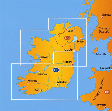 wegenkaart landkaart  ierland anwb media  reisboekwinkel de zwerver