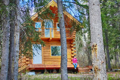 cozy alaskan log cabin cabins  rent  fairbanks alaska united states