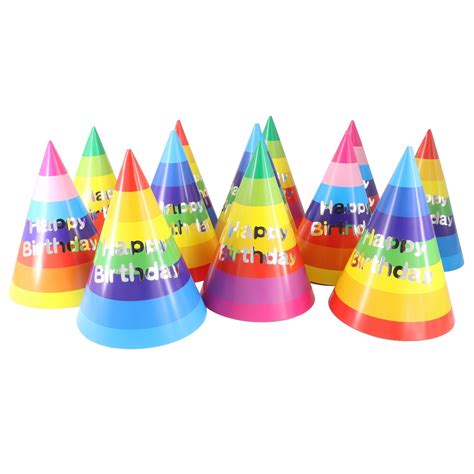 birthday party hats  kids birthday party supplies rainbow party