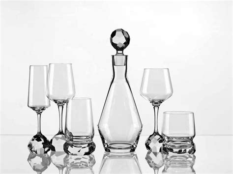 Collection Designed By Rony Plesl Crystal Glassware Stone Collection