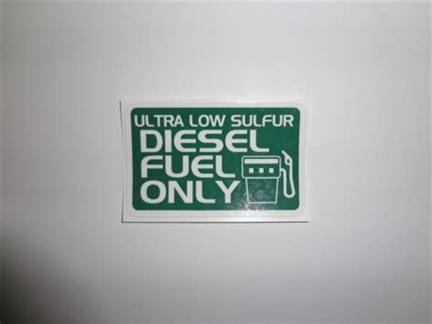 diesel fuel  decal