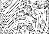 Coloring Pages Space Adult Psychedelic Coloring4free Adults Solar System Trippy Printable Outer Category Color Getcolorings sketch template