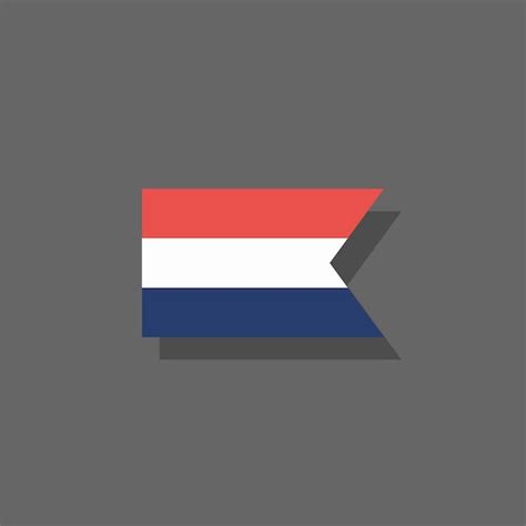 premium vector illustration of netherlands flag template