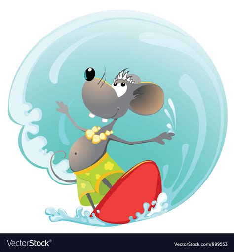mouse summer sport royalty  vector image vectorstock