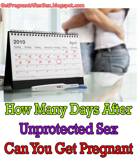 √ How Many Days After Unprotected Sex Can You Get Pregnant How Long