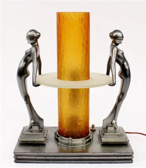 Frankart Figural Lamp L252 Sold For 7500 Lampe Art Deco Art Deco