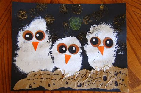 owl babies craft  heart crafty