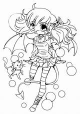 Coloring Chibi Pages Cute Girl Sheets Sheet Letscolorit Girls Kawaii Halloween Manga Drawing Disney sketch template
