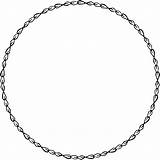 Clip Clipart Circle Border Borders Frame Western Vintage Floral Chain Cliparts Collection Christmas Wreath Label Victorian Ribbon Fancy Line Transparent sketch template