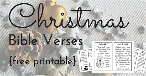 christmas bible verses printable cards  conversation starters