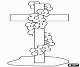 Croce Kreuz Kruis Kleurplaat Cristianismo Guirnalda Malvorlagen Girlande Ghirlanda Guirlanda Christentum Gesù Cristianesimo Beten Eine Bloemen Guirlande Stampare Orando Mani sketch template