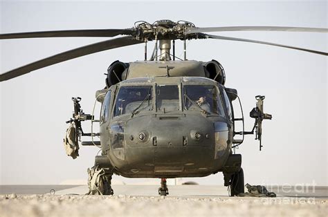 Front View Of A Uh 60l Black Hawk Photograph By Terry Moore