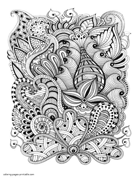 printable abstract coloring pages  adults hard coloring pages