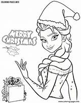 Christmas Princess Coloring Disney Pages sketch template