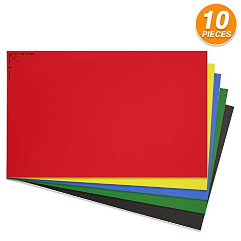 emraw poster board sturdy office assorted colors blanks sheets sign