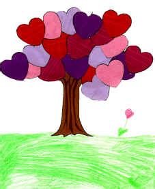 valentines day tree paper craft