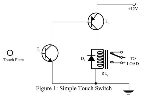 simple touch switch   transistor  engineering projects