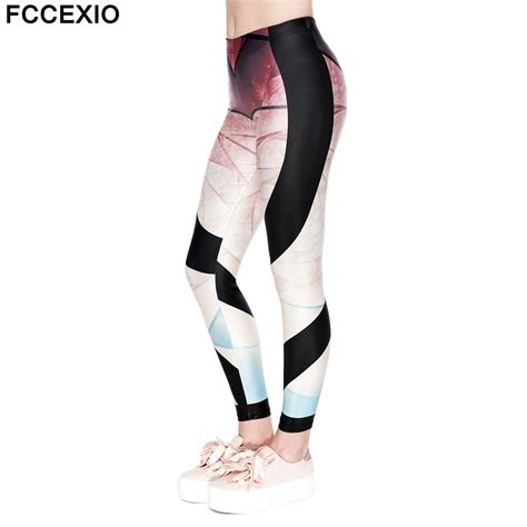 fccexio 2019 new women mandal flower leggings workout leggins fitness
