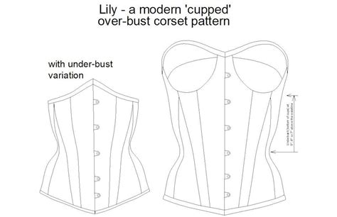 printable cupped corset pattern printable word searches