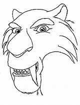 Tiger Tooth Saber Coloring Pages Drawing Draw Ice Age Diego Kids Clipart Getdrawings Library Sketch Comments sketch template