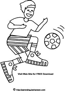 soccer boy coloring page