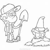 Dipper Gnome Soos sketch template