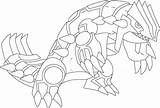 Groudon sketch template