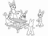 Coloring Pages Bunnies Animals Pajanimals Book Index Print Template sketch template